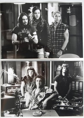 P316 2x Pressefotos AIRHEADS Brendan Fraser, Steve Buscemi, Joe Mantegna
