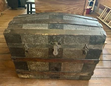Victorian Dome Top Steamer Trunk