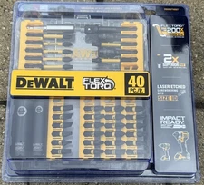 NEW! DEWALT Screwdriver Bit Set, Impact Ready, FlexTorq, 40-Piece (DWA2T40IR)