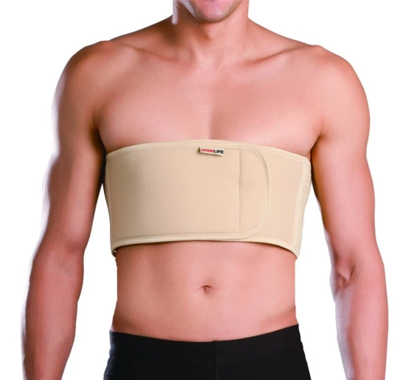 OrthoLife Men Chest Wrap Rib Brace - Support Broken Fractured Ribs Pain  Relief