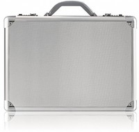 Hard-sided Laptop Attaché, Combination Locks Aluminum Office Supplies Silver on sale Hard-sided Laptop Attaché, Combination Locks Aluminum Office Supplies Silver on sale