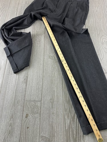 Nordstrom Pantaloni Uomo Pantaloni da Lavoro Pieghettati Antracite - Foto 4 di 10