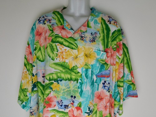 Tommy Bahama Disney Mens Mickey Minnie Mouse Hawaiian Shirt 3XL Big NICE - Picture 14 of 16
