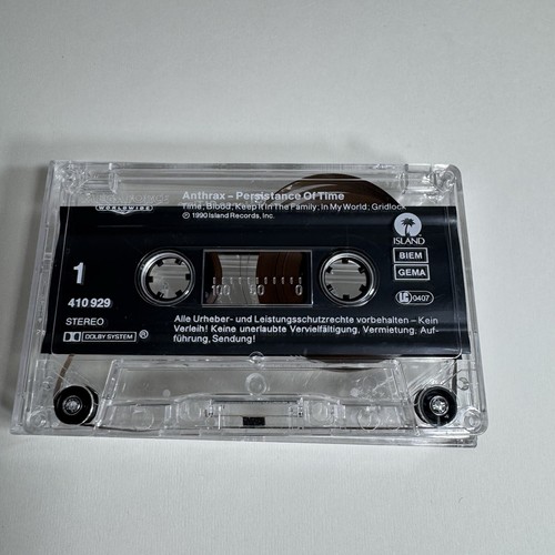Anthrax Persistence Of Time Cassette Tape 1990 Germany 410929 VG+ - Picture 4 of 6