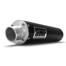 Hmf Slip On Exhaust For Yamaha Grizzlykodiak 700 14-25 Black Wturn Down