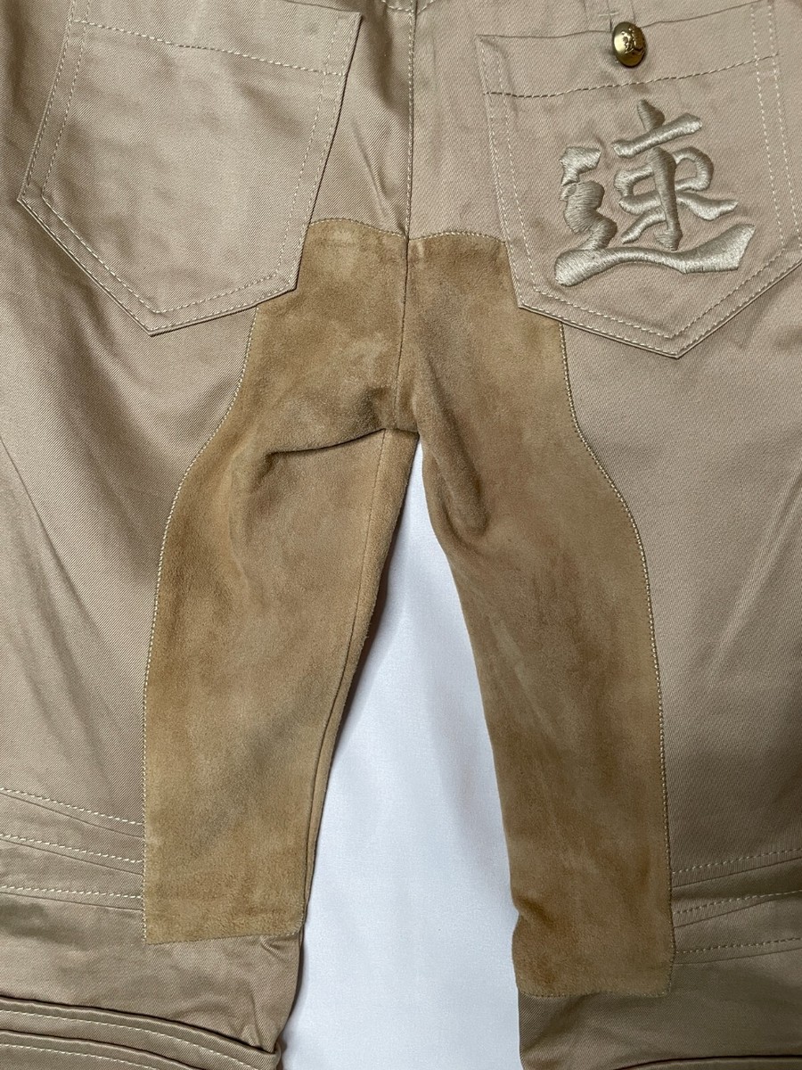 Balenciaga Vintage Fall 2007 Tan Camel Cotton Suede Jodhpurs