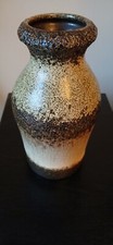 mid century Vase SCHEURICH-KERAMIK Vase W Germany 523-18 Brown beige 
