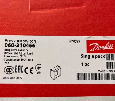 1pcs new Danfoss pressure switch kps33 060-310466 060-3104 fast delivery