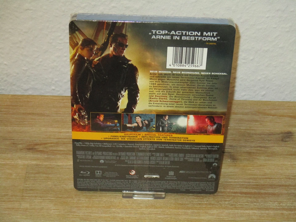 Terminator Genisys Limited Blu-Ray Steelbook (Arnold Schwarzenegger) NEU&OVP - Bild 2 von 2