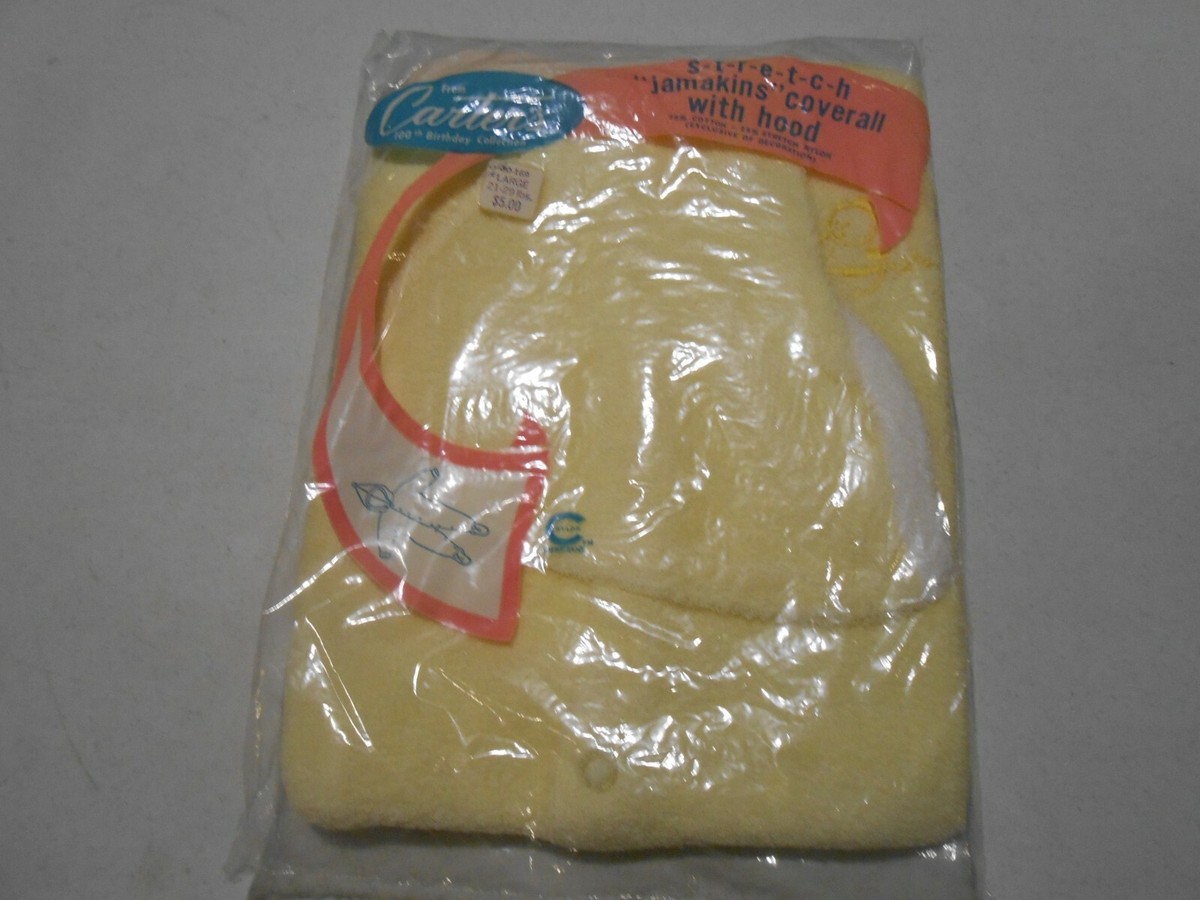 Vintage Carters Baby Stretch Jamakins Coverall with hood-SZ Vintage Carters Baby Stretch Jamakins Coverall with hood-SZ