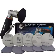 Professional 75mm (3") Mini DA Air Sander 25 Mix Sanding Discs Car Body