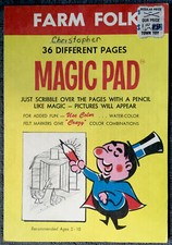 Vintage 1962 Magic Pad Farm Folk 36 Pages