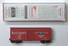 MTL S Micro-Trains 3.30 Special Run Chicago Burlington Quincy CBQ 18568 boxcar  