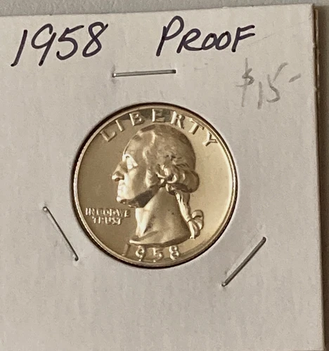 1958 PROOF WASHINGTON QUARTER 90% SILVER