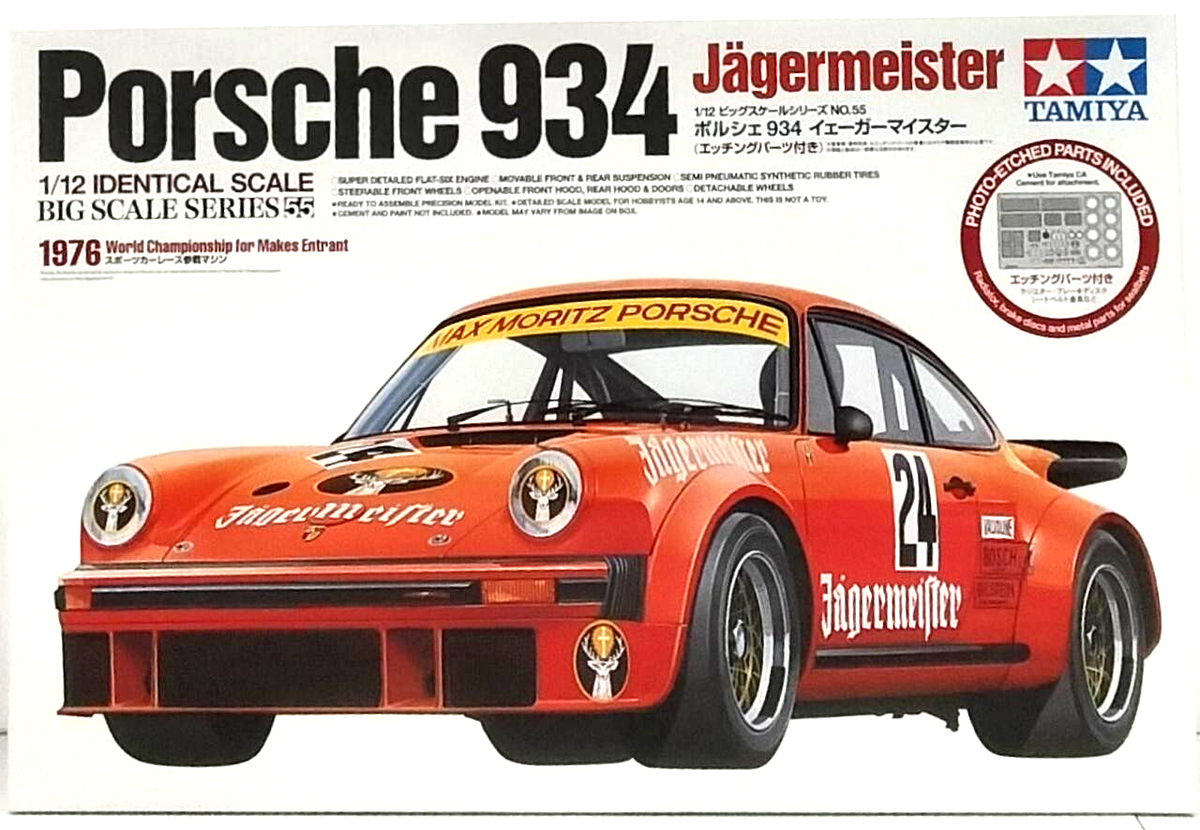 Tamiya 1/12 Porsche Turbo 934 Jagermeister With Photo Etched Parts