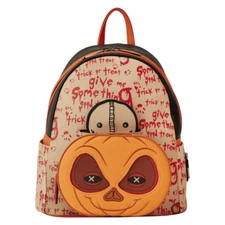 Loungefly Trick 'r Treat Sam Pumpkin Halloween Horror Mini Backpack