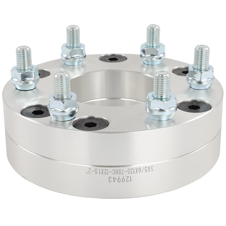 Adaptadores de rueda 2X 2" 5x5 a 6x135 12x1,5 para Ram C/V 2009-14 2012-2015 VW Routan Foto 2 de 4