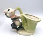 Vintage SHAWNEE Cat with Sax Saxaphone Planter