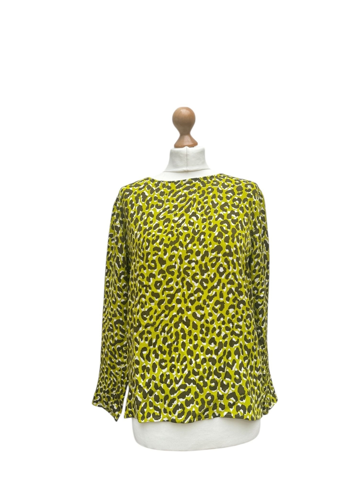 Camicetta Yves Saint Laurent anni 70 con stampa leopardata — Made in France taglia M