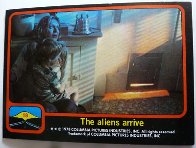 1978 Close Encounters Of The Third Kind Card-The Aliens Arrive #18, VG/EX inv1