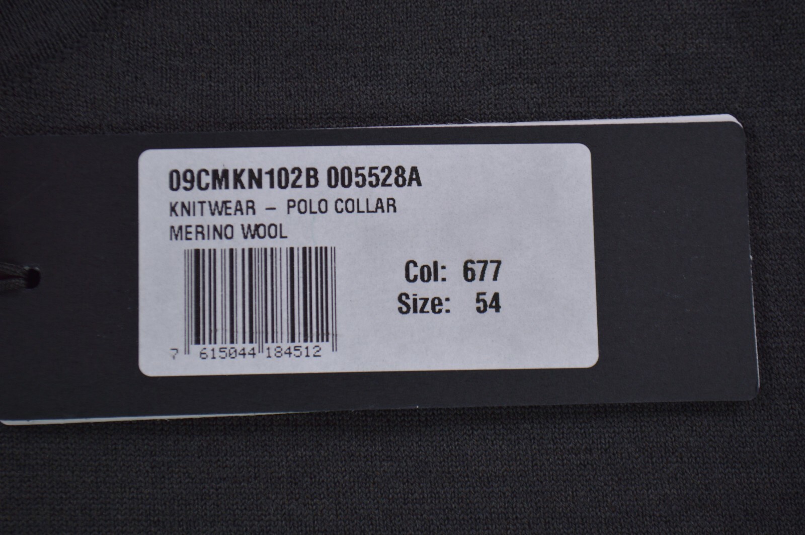 C.P. (CP) Company NWT 1/2 Zip Merino Wool Sweater Size XL 54 in Charcoal Gray