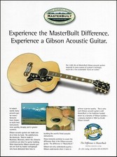 Gibson J-200 MasterBuilt Jumbo Acoustic Guitar ad 2001 advertisement print 2B