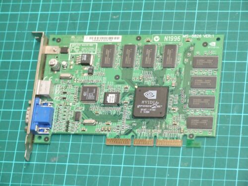MSI Nvidia GeForce2 MX AGP MS-8826 64Mb VGA video card - Picture 1 of 2