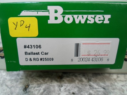 Coche tolva de lastre Bowser #43106 HO D&RG 70 toneladas #25009 con carga. | Zustand: New