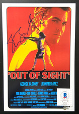 DIRECTOR STEVEN SODERBERGH SIGNED OUT OF SIGHT 12X18 MOVIE POSTER PHOTO BAS