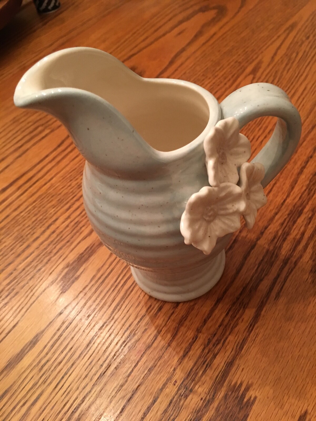 Grasslands Road Pitcher, Potters Wheel, blue, beautiful collectible