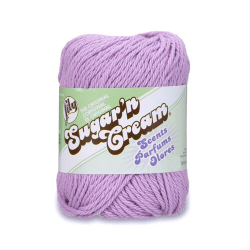 Lily Sugar'n 102024Cream Scents Yarn - Clearance shades, Lavender 3PK