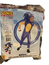 Sonic The Hedgehog Child Costume Size Medium 8-10 For 5-7 Years Old Pre-owned