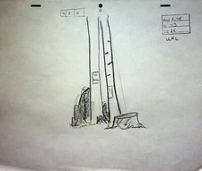 Loopy De Loop 1963  Production Habit Rabbi Hand-Drawn Pencil Layout COLUMBIA