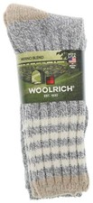 Woolrich Ladies Socks Thick Knit Cotton Wool Blend Gray Marled Cold Weather