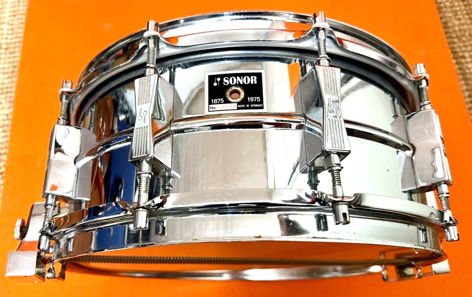 Vintage Sonor D 525 Phonic Stahl Snare Ferromanganese Shell Top!! Lite Signature