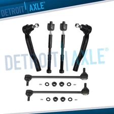 Front Sway Bar Links Inner Outer Tie Rod End Kit for 2011 - 2020 Toyota Sienna