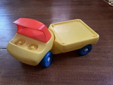 Vintage 1985 Little Tikes Toddle Tots Flatbed Truck Chunky Vehicle Toy