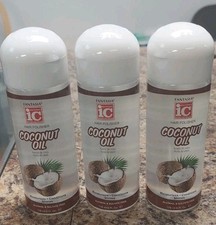 Fantasia IC Lot of 3 Coconut Oil Hair Polisher 6 Oz Each Moisturizes Shines New