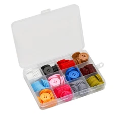 180 PCS 3/4 inch 20mm Buttons for Crafts 4 Holes Colorful Resin Buttons for S...