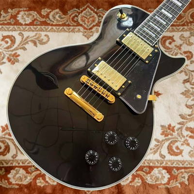 #ad #ad Gloss Black Electric Guitar Gold Hardware Black Pickguard HH Pickup And 6 String $243.75