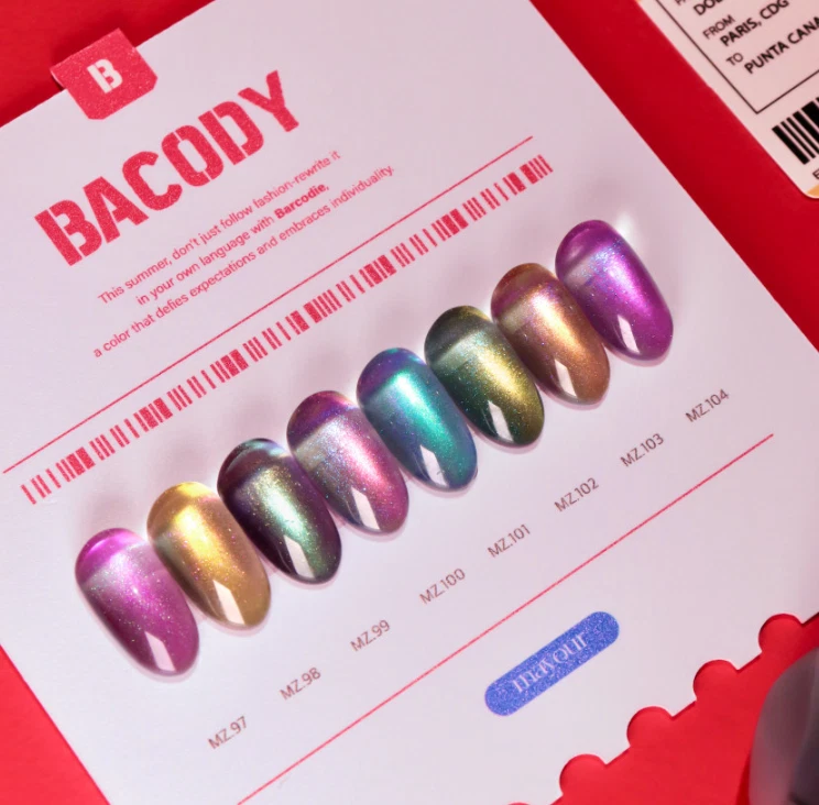 Mayour Barcody Magnetic Gel Nail Polish Set –8 Colors | Cat Eye K-Beauty
Opens in a new window or ta