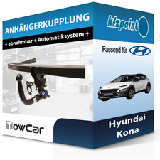 TOWCAR Anhängekupplung abnehmbar passend für Hyundai Kona 06.2017-04.2023 neu