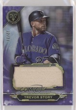 2019 Topps Triple Threads Single Jumbo Relics Amethyst 22/27 Trevor Story 0b2