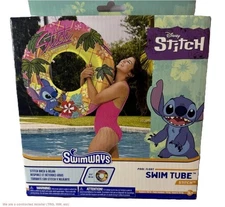 Swimways Stitch Swim Tube: Disney Lounger for Pool Fun