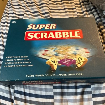 Super Scrabble Giant Size Board 2006 Mattel 100% Komplett 