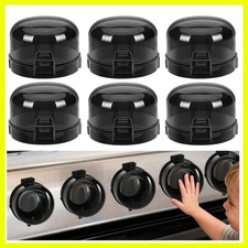 Stove Knob Covers for Kids Pets - 6 Pack Heat-Resistant Safety Solution