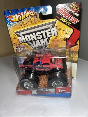 2010-Hot Wheels Monster Jam WESTERN RENEGADE 30th Anniversary with Topps  Card