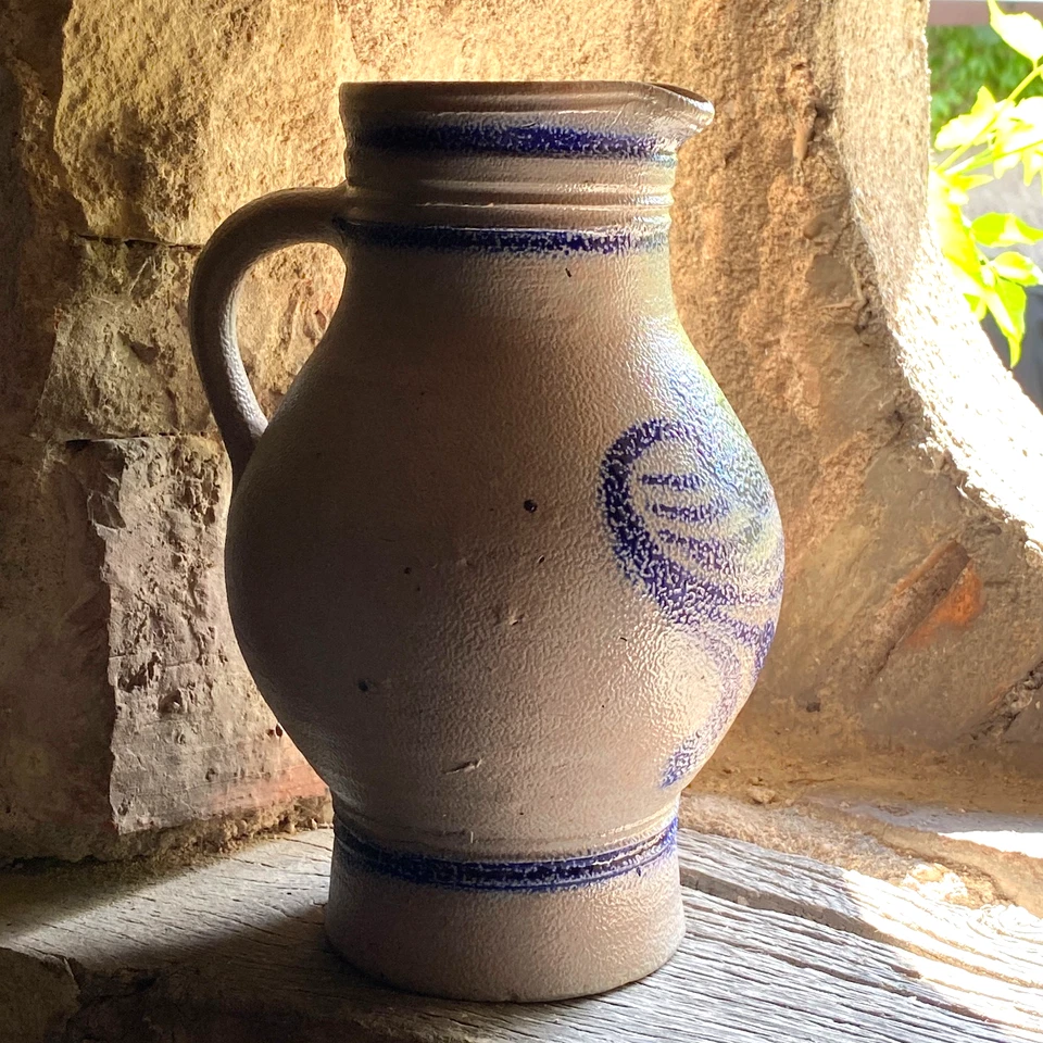 Ancien Pichet Cruche en Grès d'Alsace Betschdorf - Art Populaire - 1,5L - Photo 2/4