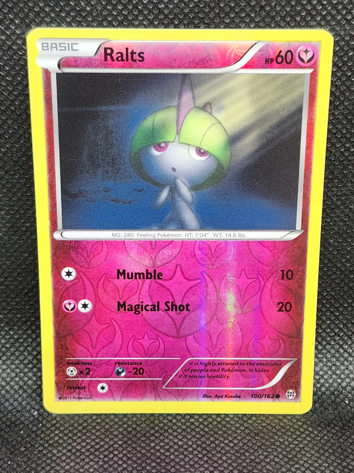 Pokemon Ralts Breakthrough Reverse Holo 100/162 LP Condition