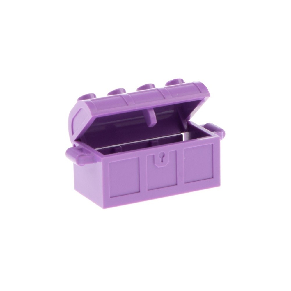 1X Lego Treasure Chest 2X4 Light Lavender Container Box Lid 4739A 4738AC01